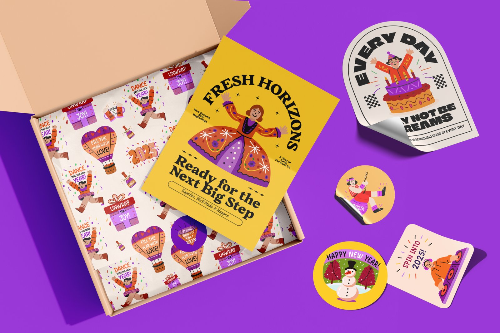 New Year Stickers Collection