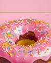 Opened Box With Donut Mockup