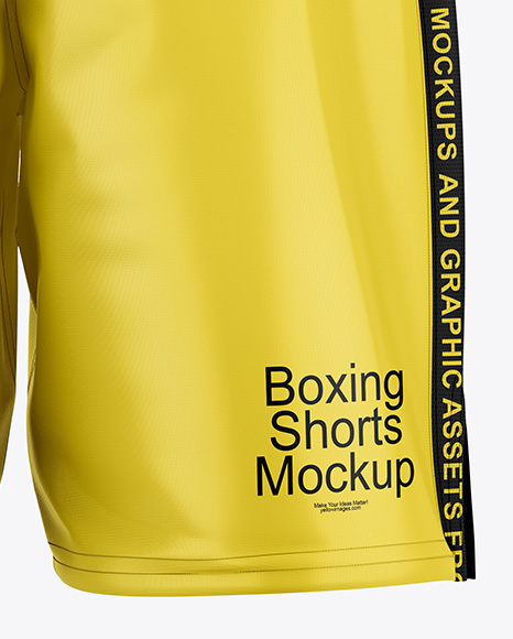 Boxing Shorts Mockup - Back View