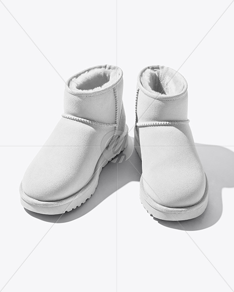 Pair of Women's UGG Boots Mockup