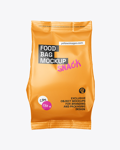 Matte Food Bag Mockup