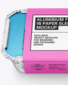 Aluminium Foil Tray Container in Paper Sleeve Mockup