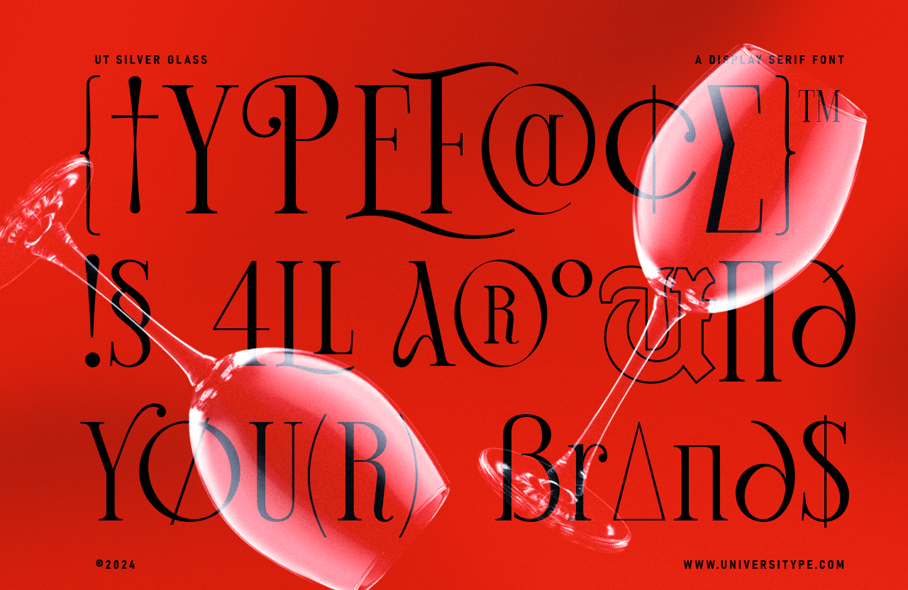 UT Silver Glass - A Display Serif Font