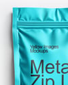 Metallic Sachet with Zip Lock Mockup