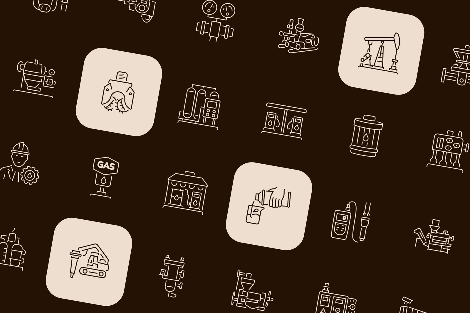 Oil Industry Icon Set