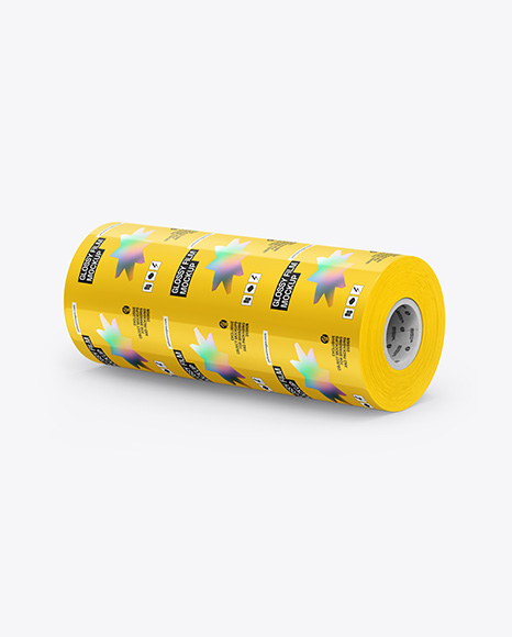 Glossy Film Roll Mockup