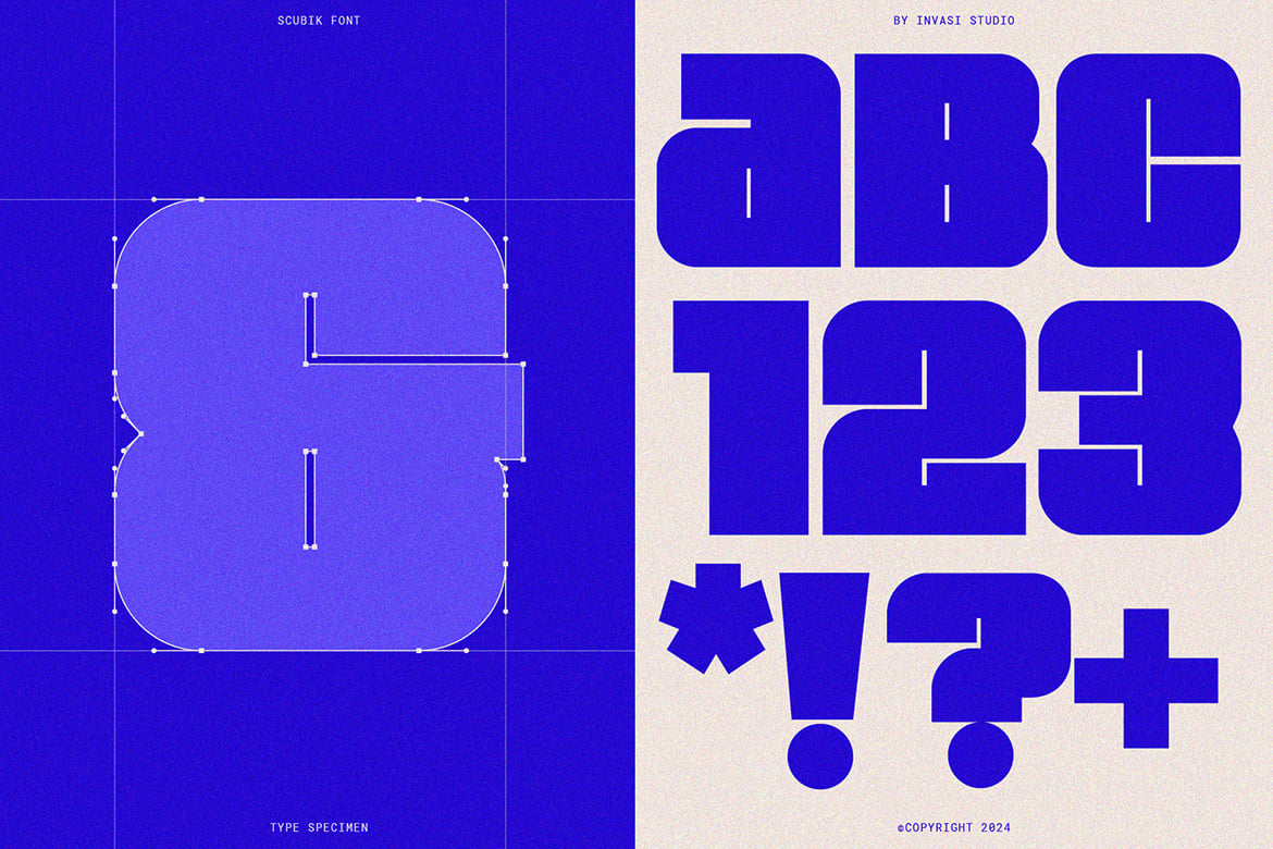 Scubik - Bold Modular Font