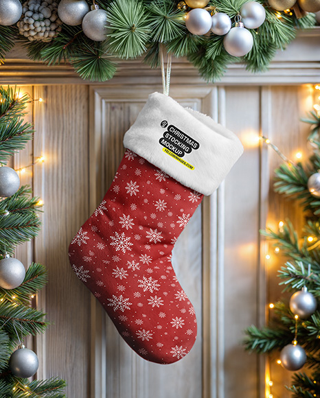 Christmas Stocking Mockup - Socks mockup