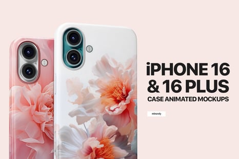 iPhone 16 &amp; 16 Plus Case Animated Mockups