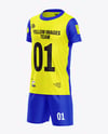 Kids Sports Kit Mockup - Half Side View
