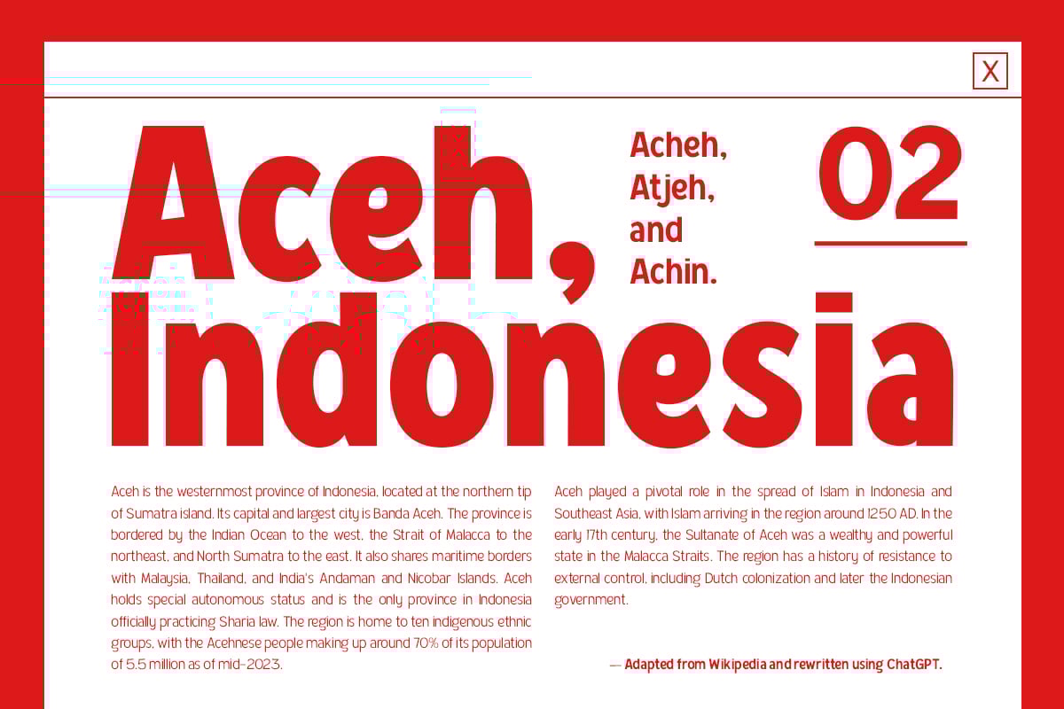 Bener Meriah - Sans Serif Display Family Font