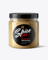 Plastic Jar with Ground Cardamom Mockup