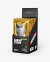 Box With Metallic Sachets Mockup