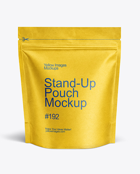 Kraft Stand-up Pouch Mockup