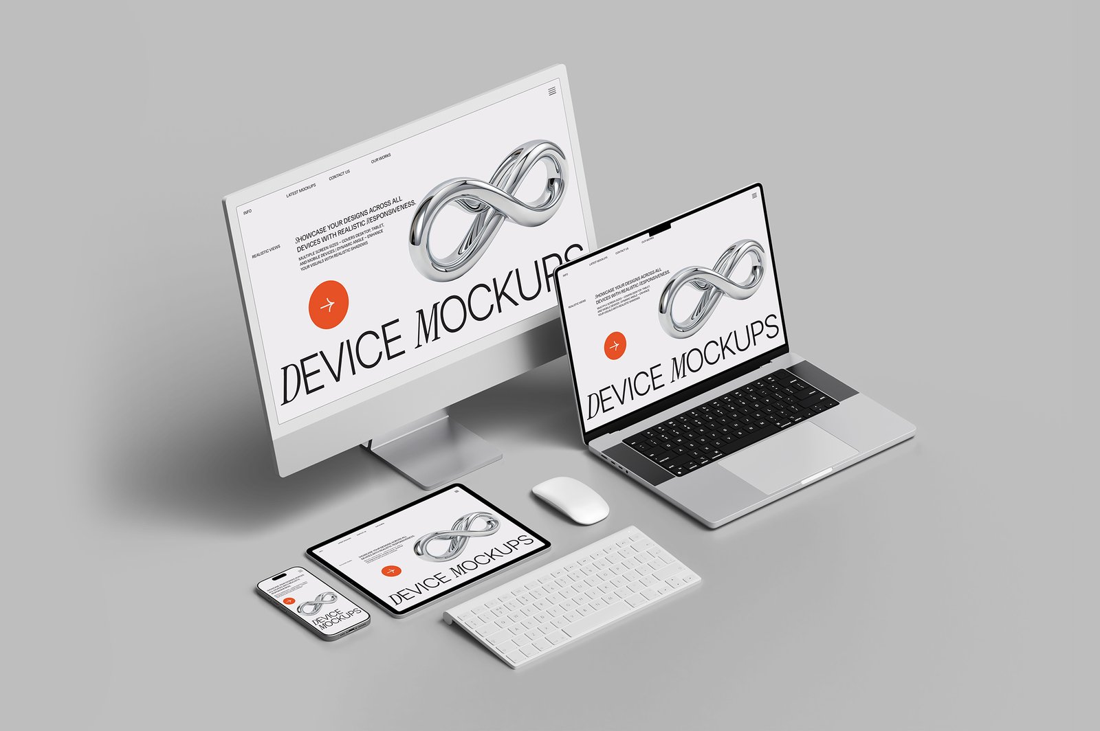 Responsive Apple Device Mockup Set