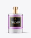 Color Liquid Frosted Glass Perfume Bottle Mockup