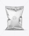 Matte Metallic Snack Bag Mockup