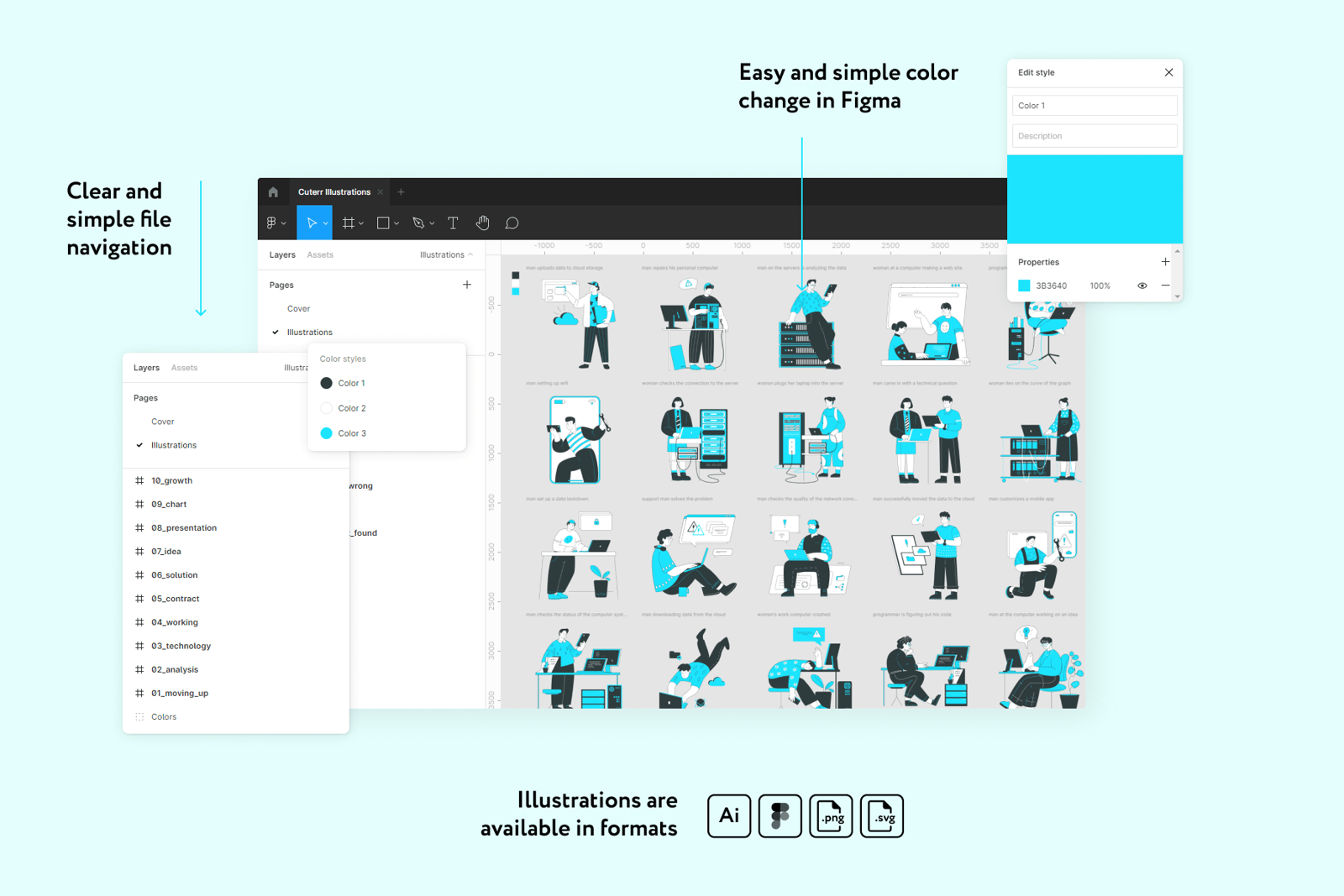 Qutex Hosting Illustrations