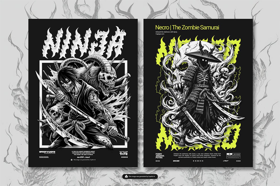 Syrax | Brutal Black Metal Typeface