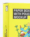 Box with Matte Pouch Mockup