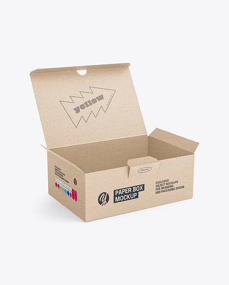 Kraft Paper Box Mockup