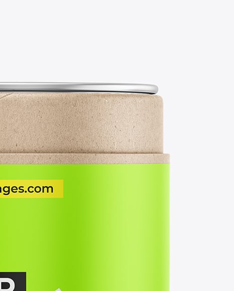 Kraft Paper Tube with Tea Mockup