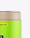 Kraft Paper Tube with Tea Mockup