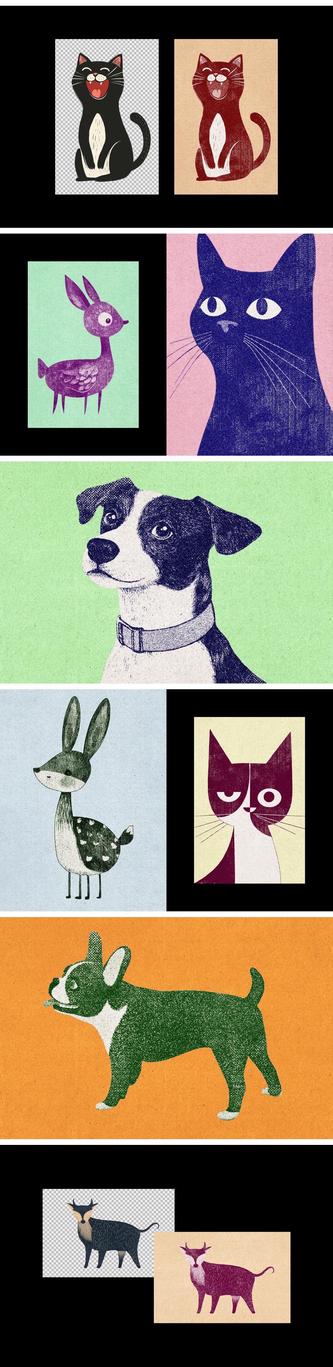 Vintage Print Photo Effect