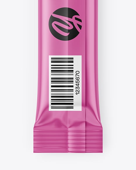 Glossy Stick Sachet Mockup