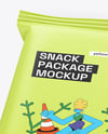 Matte Snack Package Mockup