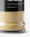 Spice Glass Jar with Onion Powder Mockup