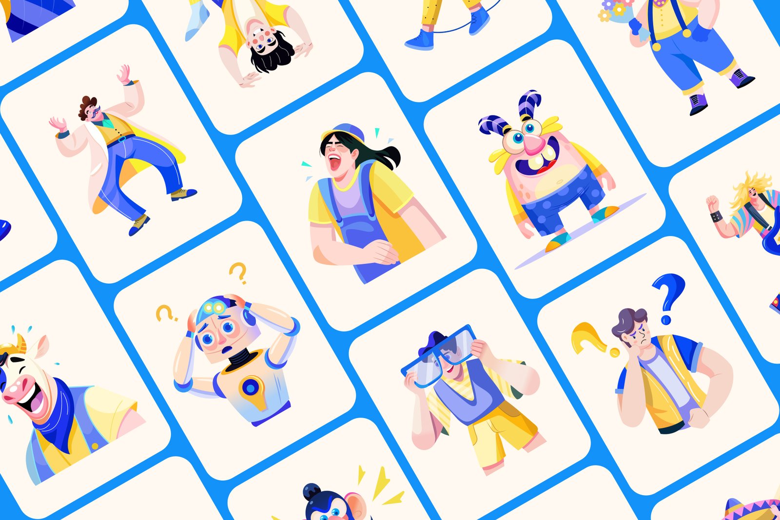 Funny and Silly Character Illustrations