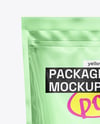 Glossy Metallic Pouch Mockup