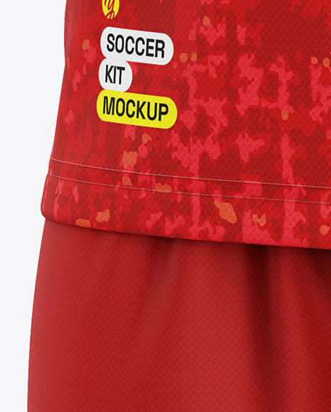 Soccer Kit Mockup - Half Side View