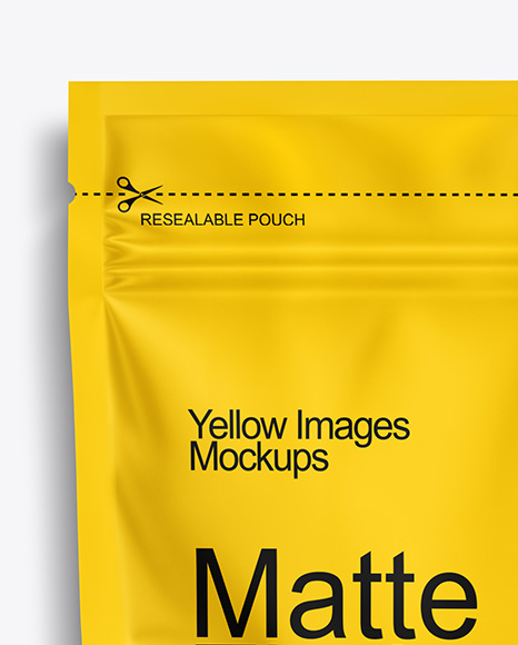 Matte Sachet with Zip Lock Mockup
