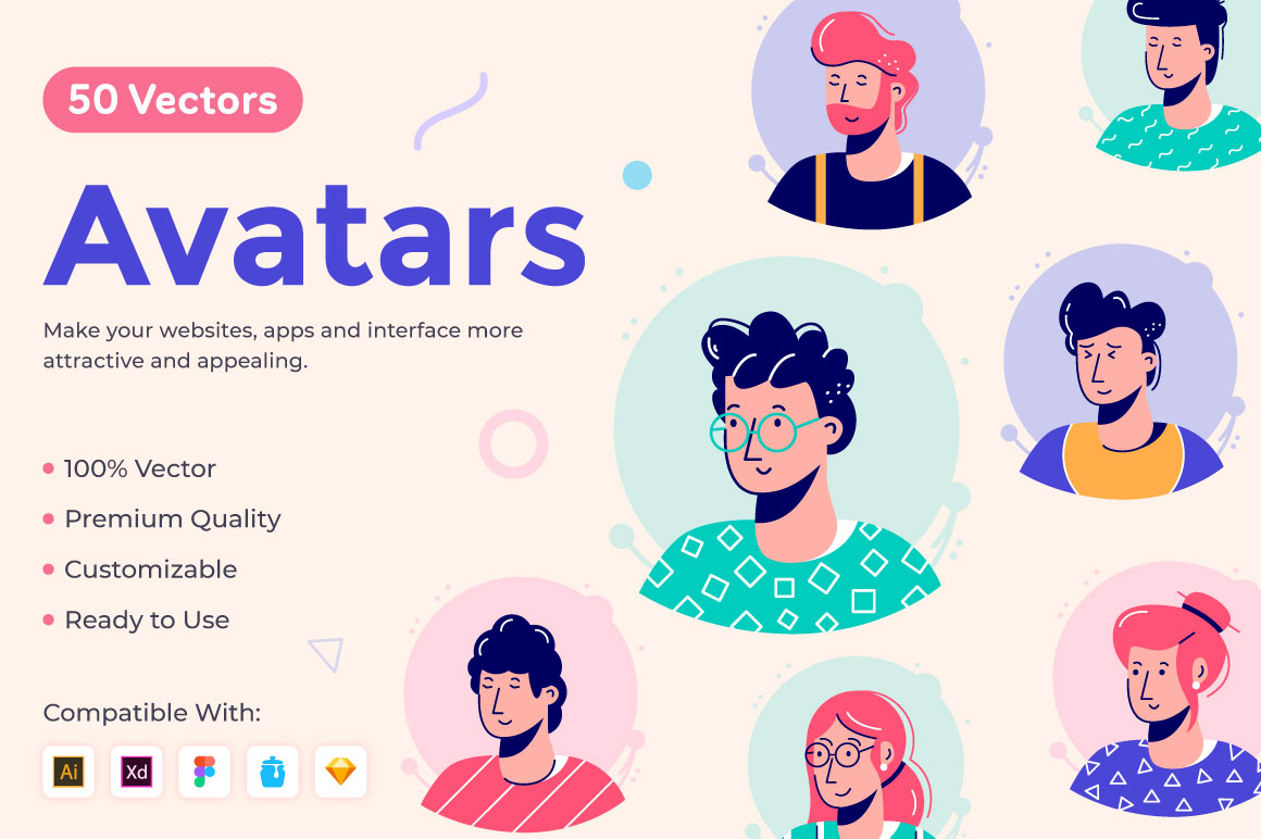 50 Avatars Collection