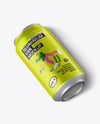 Aluminium Can With Matte Finish Mockup