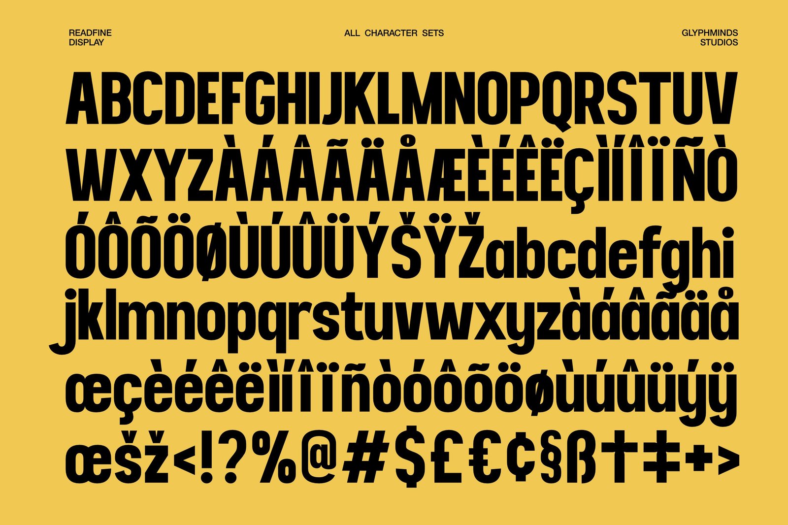 Readfine Display Typeface