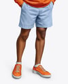 Black Man Wearing a Hoodie and Sunglasses Mockup