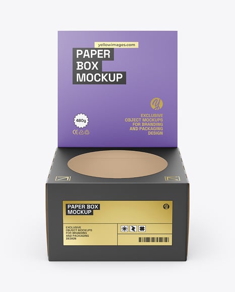 Paper Box Mockup