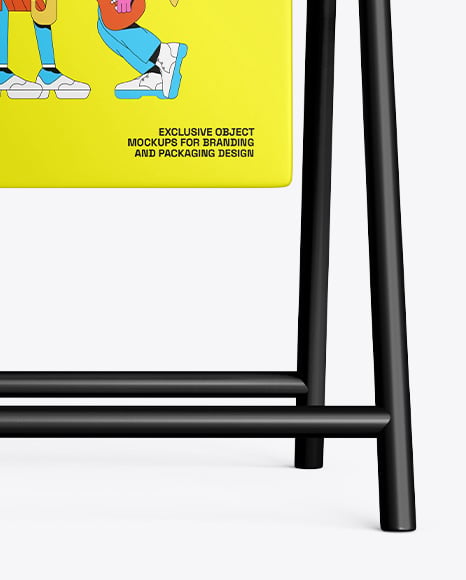 A-Frame Sign Mockup - Front View