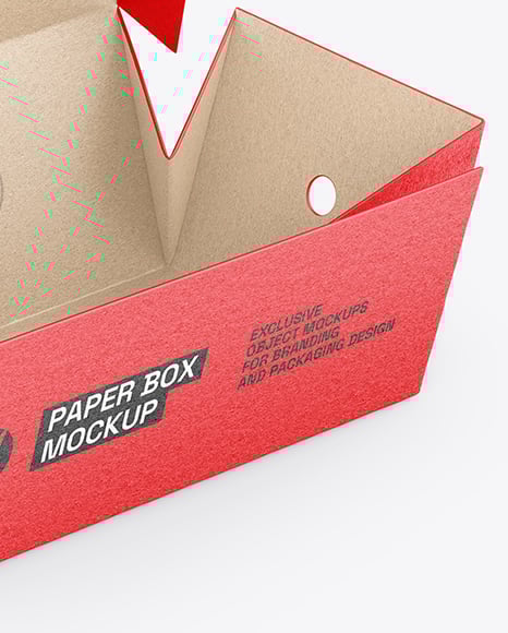 Kraft Paper Food Box Mockup
