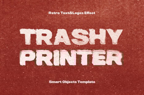 Trashy Printer Text & Logos Effect - Add-Ons