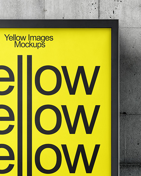 Advertising Stand with Poster Mockup