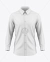Men's Long Sleeve Shirt Mockup - Front View
