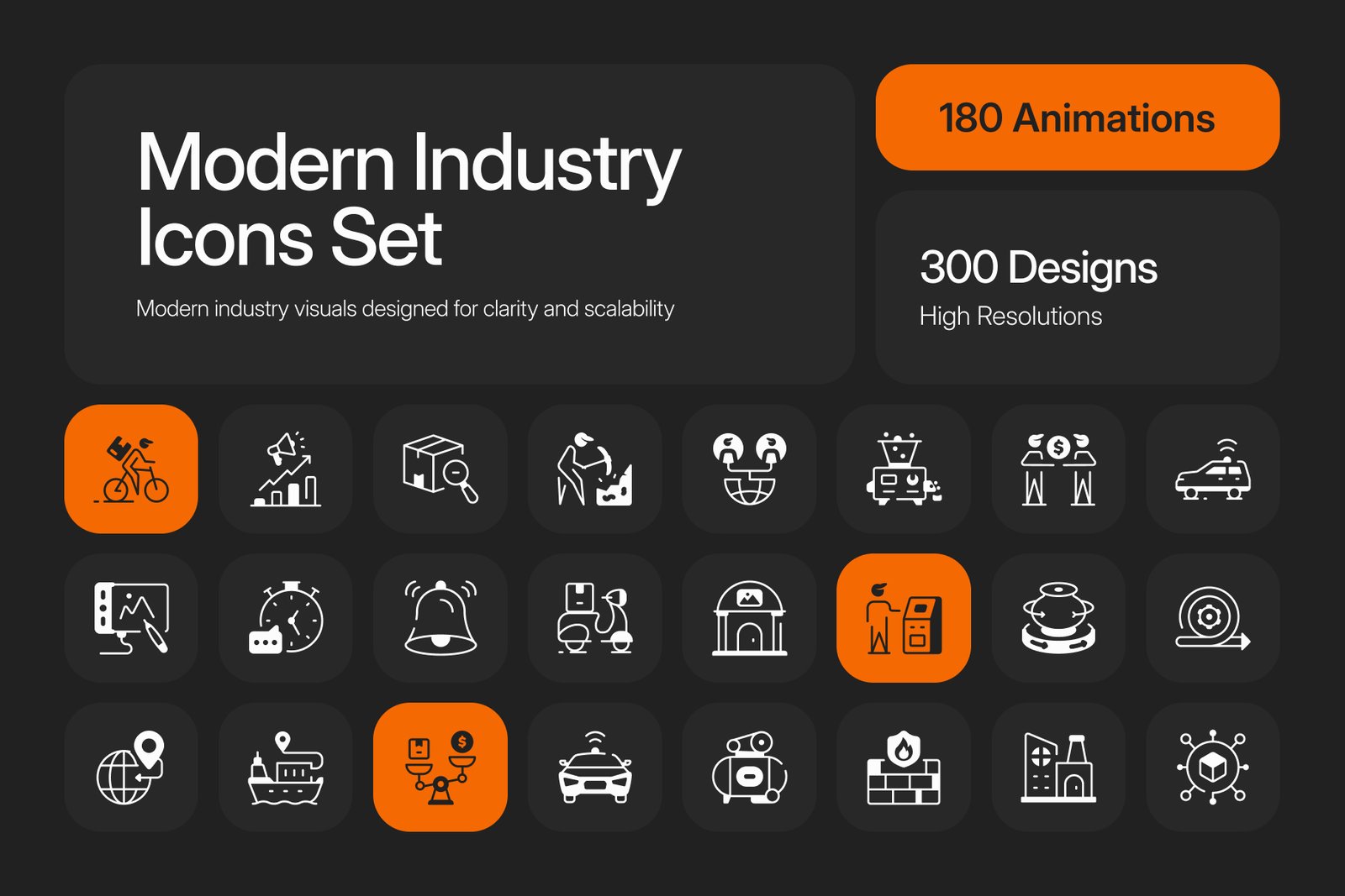 Bundle of Modern Industry Icons