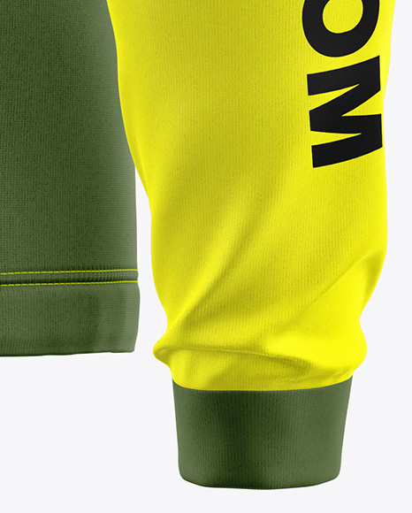 Jersey Mockup - Back Half Side View