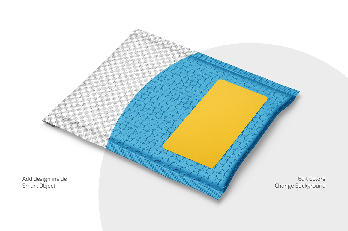 Bubble Wrap Mailer Mockup Set