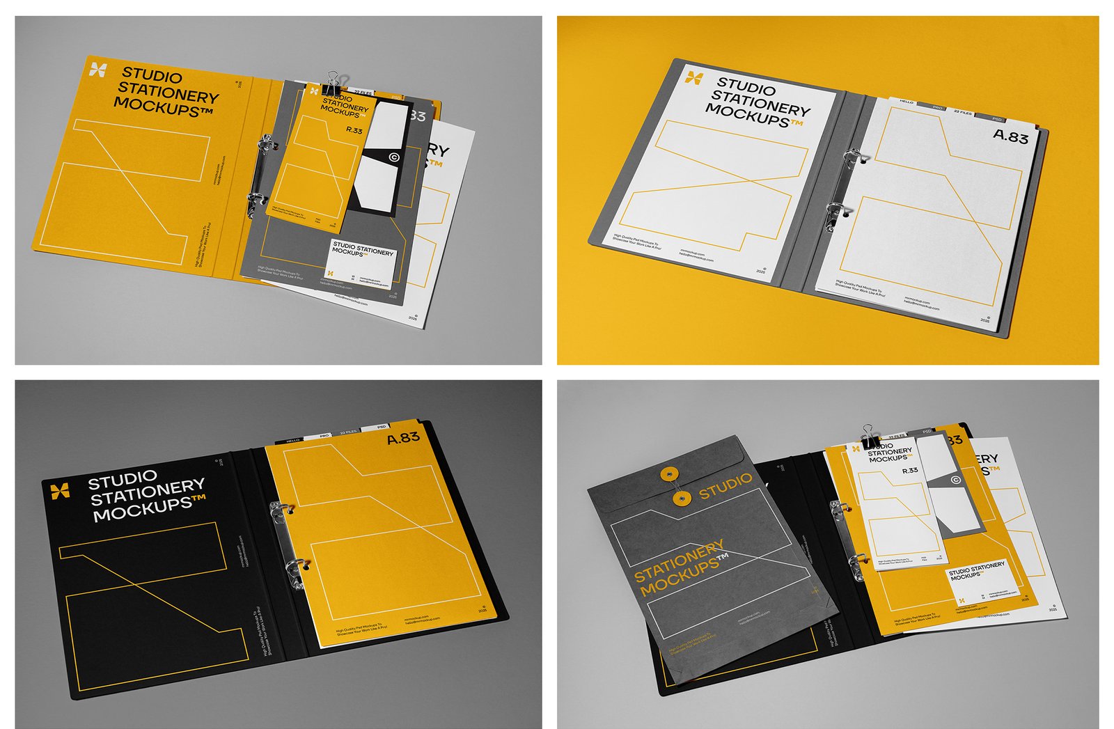Studio Stationery Mockups