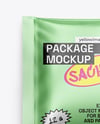 Matte Metallic Sachet Mockup